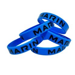 Pulseras de silicona con relieve y relleno