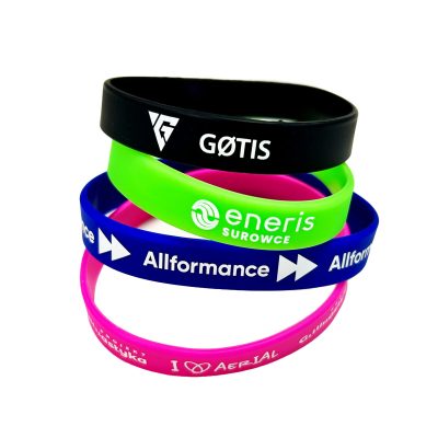 Pulseras de silicona personalizadas
