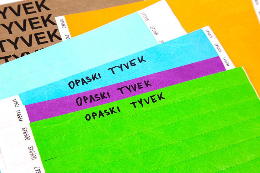 Pulseras de Tyvek para hospitales