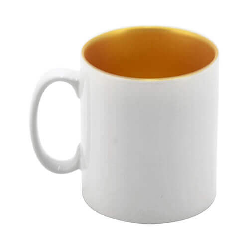 Taza blanca con interior de color
