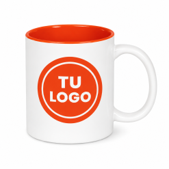 Alternative view of Tazas promocionales con impresión | Blancas con interior de color
