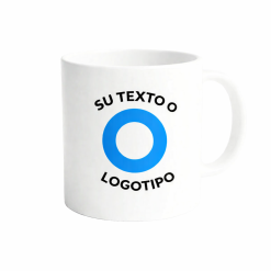 Tazas promocionales blancas con impresión