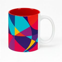 Alternative view of Tazas promocionales con impresión completa | Blancas con interior de color