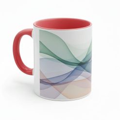 Alternative view of Tazas promocionales con impresión completa | Blancas con interior y asa de color
