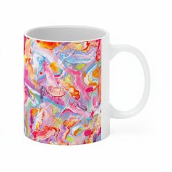 Alternative view of Tazas promocionales blancas con impresión completa